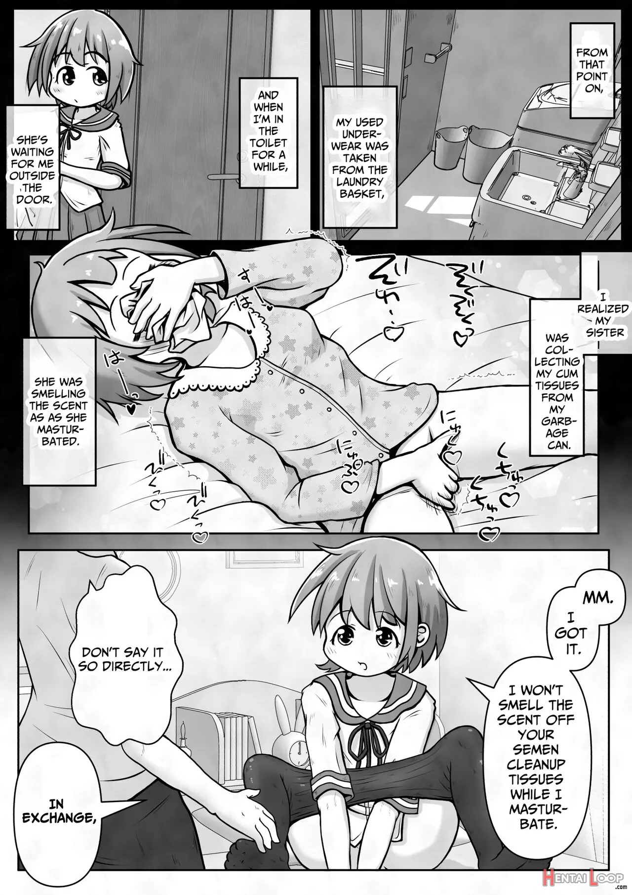 I Want My Sister To Stop Making Me Take Off My Pants Without Permission And Masturbate With The Smell Of Dirt! page 5