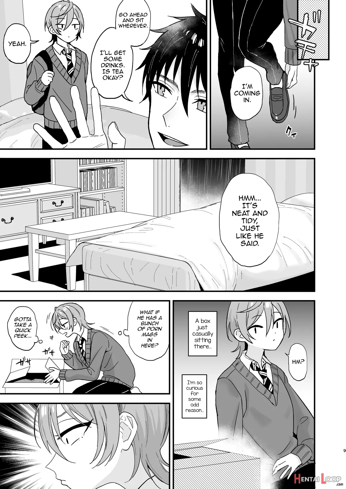 Kawaii Ni Yowai Inkya Danshi Ga Mesu Ochi Suru Made Zenpen page 8