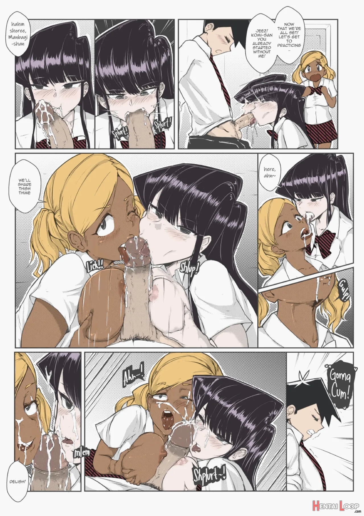 Komi X Manbagi X Tadano - Colorized page 1