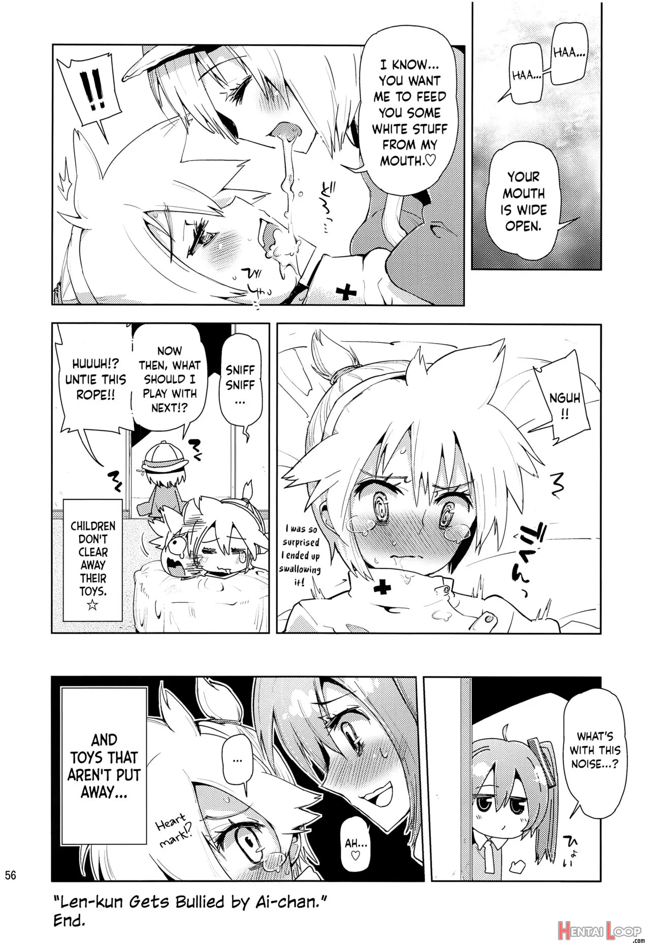 Len-kun Ni Tsui Ecchi Na Ijiwaru Shichau No Wa, Minna Len-kun Ga Da-isuki Dakara Dayo! page 55