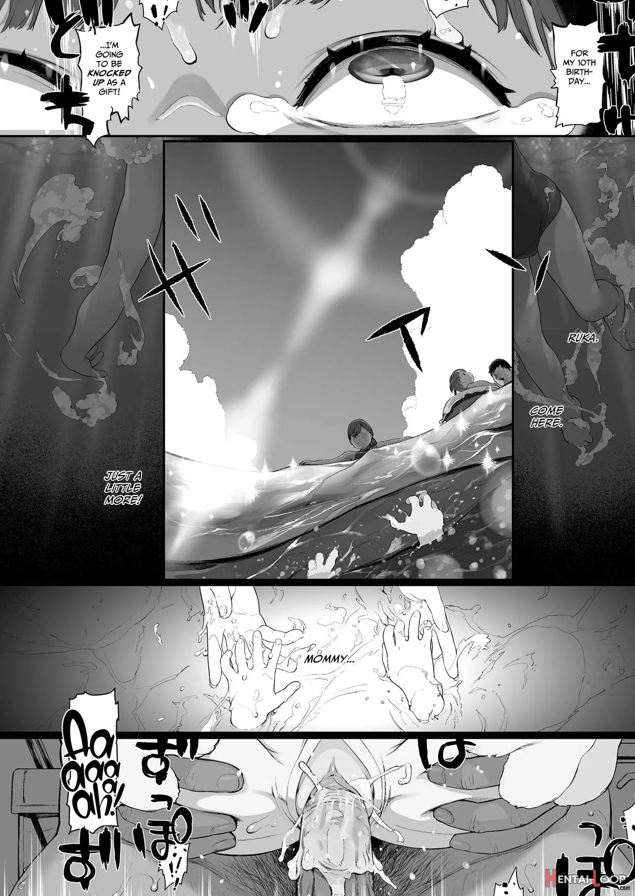 Mada Maniau! 2-nin Wa Papa No Daiji Na Aigan Musume - Decensored page 28