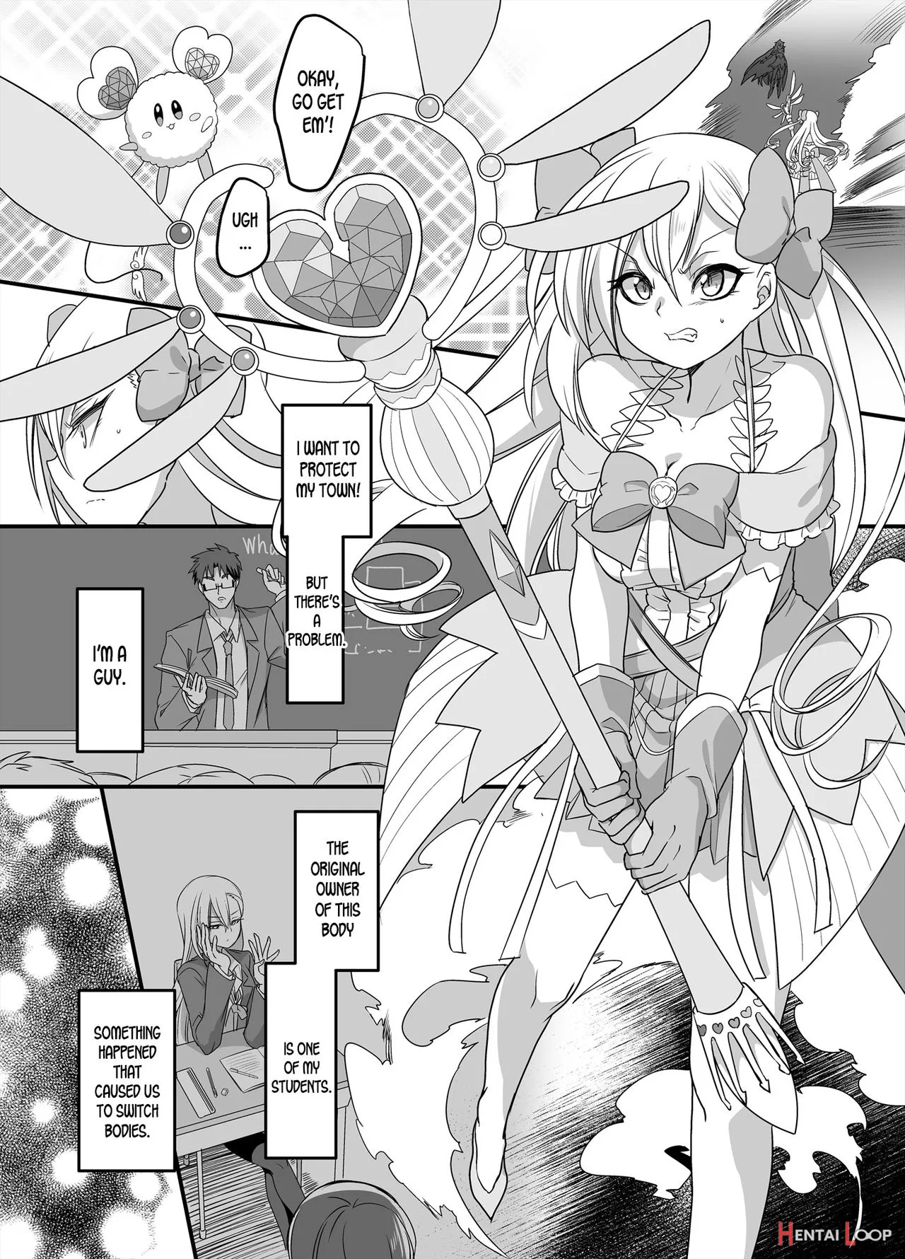 Mahou Shoujo Swap! ~shinmai Kyoushi No Ore Ga Mahou Shoujo To Irekawacchattara~ page 2