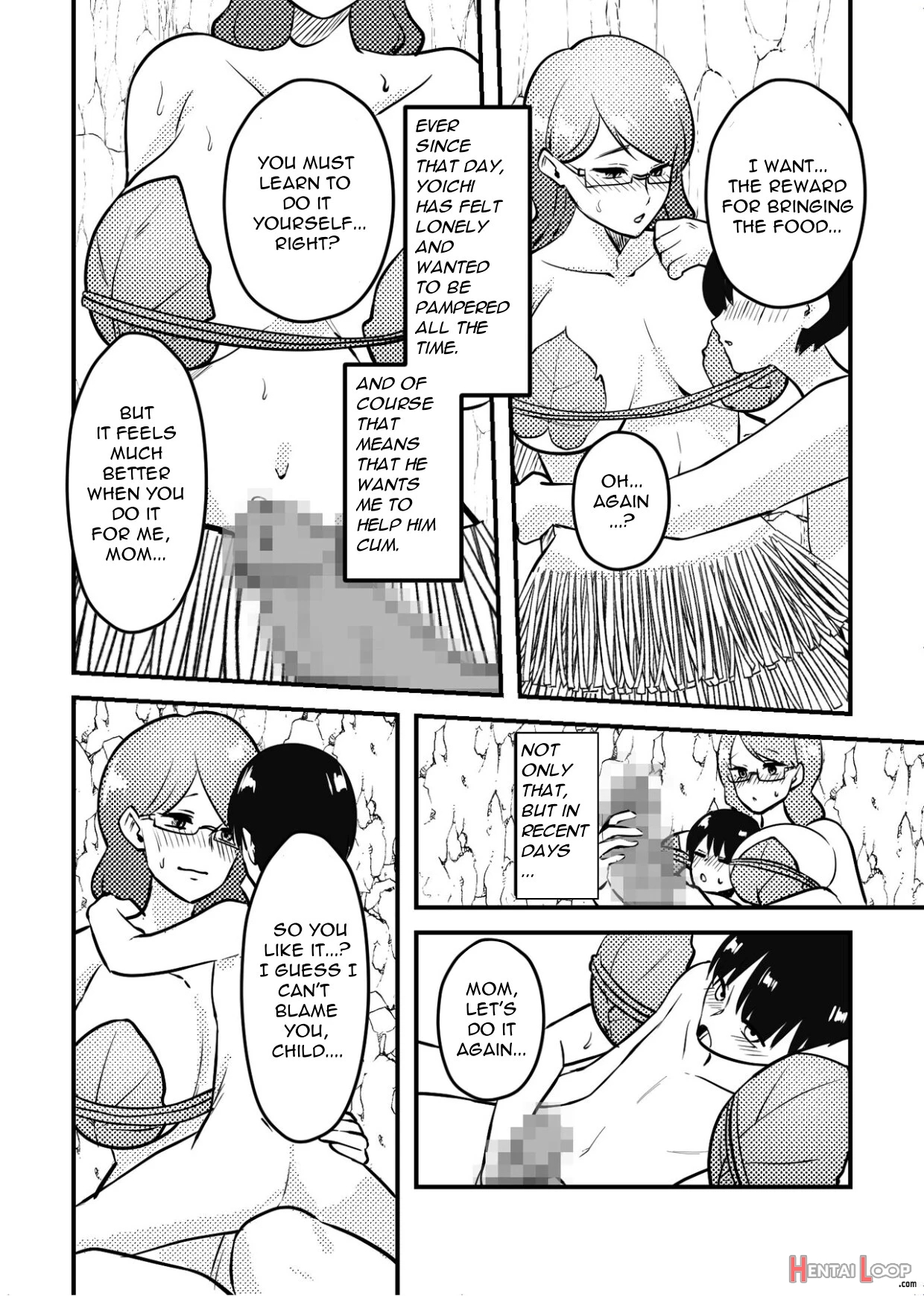 Mama To Musuko Ga Mujintou De Love Love Sex Suru Hanashi page 10