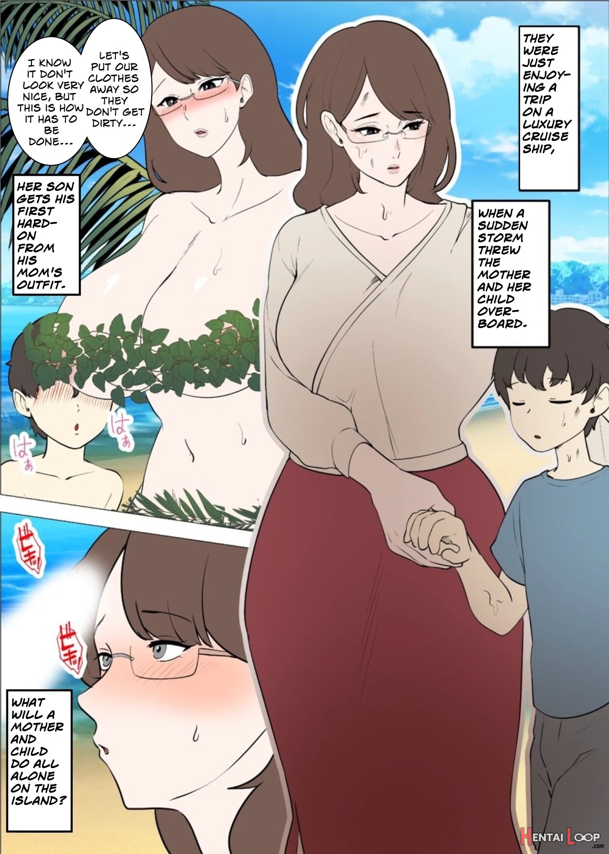 Mama To Musuko Ga Mujintou De Love Love Sex Suru Hanashi page 2