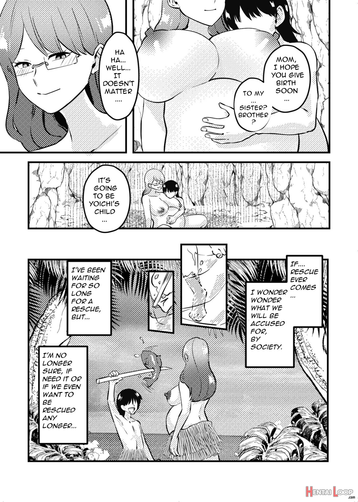 Mama To Musuko Ga Mujintou De Love Love Sex Suru Hanashi page 34