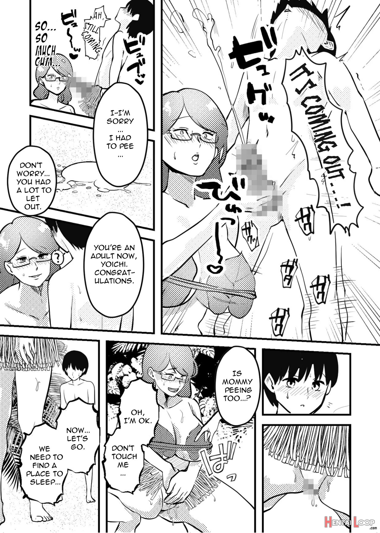 Mama To Musuko Ga Mujintou De Love Love Sex Suru Hanashi page 8