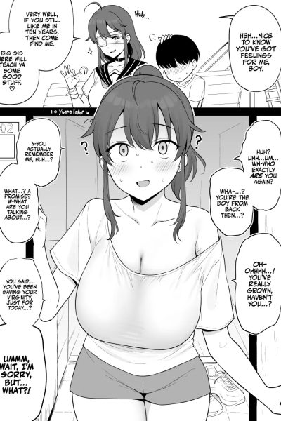 Mukashi Yoku Asonde Kureta Kinjo No Kakkoii Onee-san Ni 10-nen Mae No Yakusoku O Hatashite Morai Ni Iku Yatsu page 1