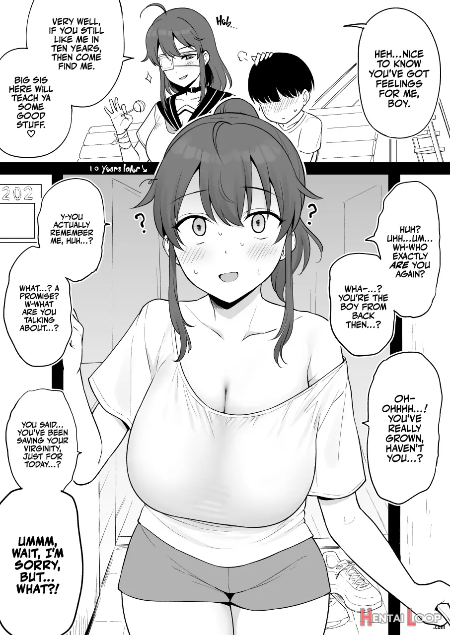 Mukashi Yoku Asonde Kureta Kinjo No Kakkoii Onee-san Ni 10-nen Mae No Yakusoku O Hatashite Morai Ni Iku Yatsu page 1