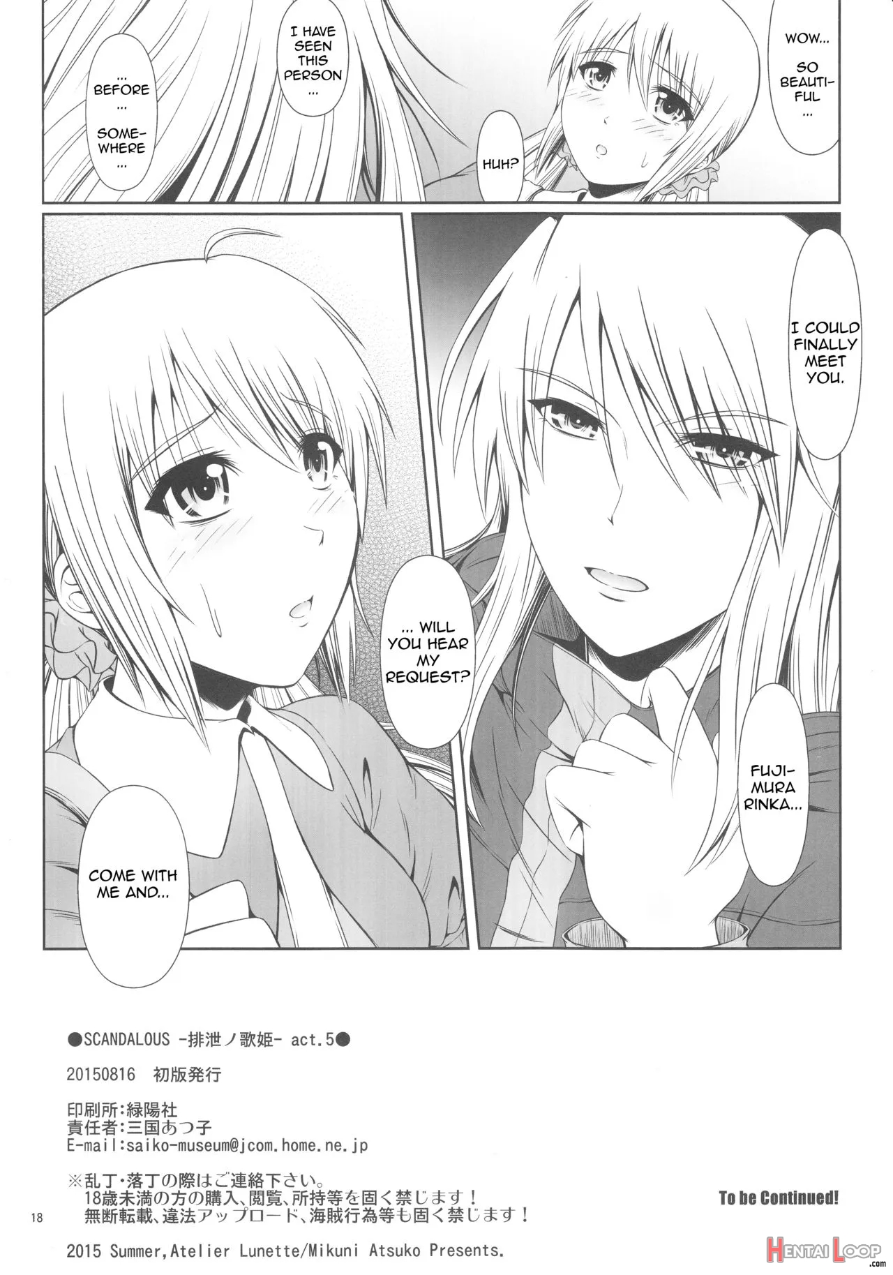 Scandalous -haisetsu No Utahime- Act.5 page 19