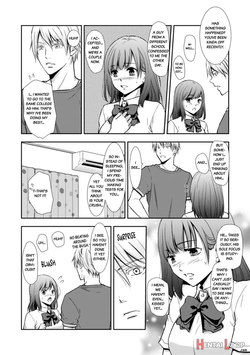 "sex No Benkyou Shiyokka?" Kareshi Ga Iru No Ni Itoko Kara Shojo Wo Ubaware Zecchou Shidou page 3