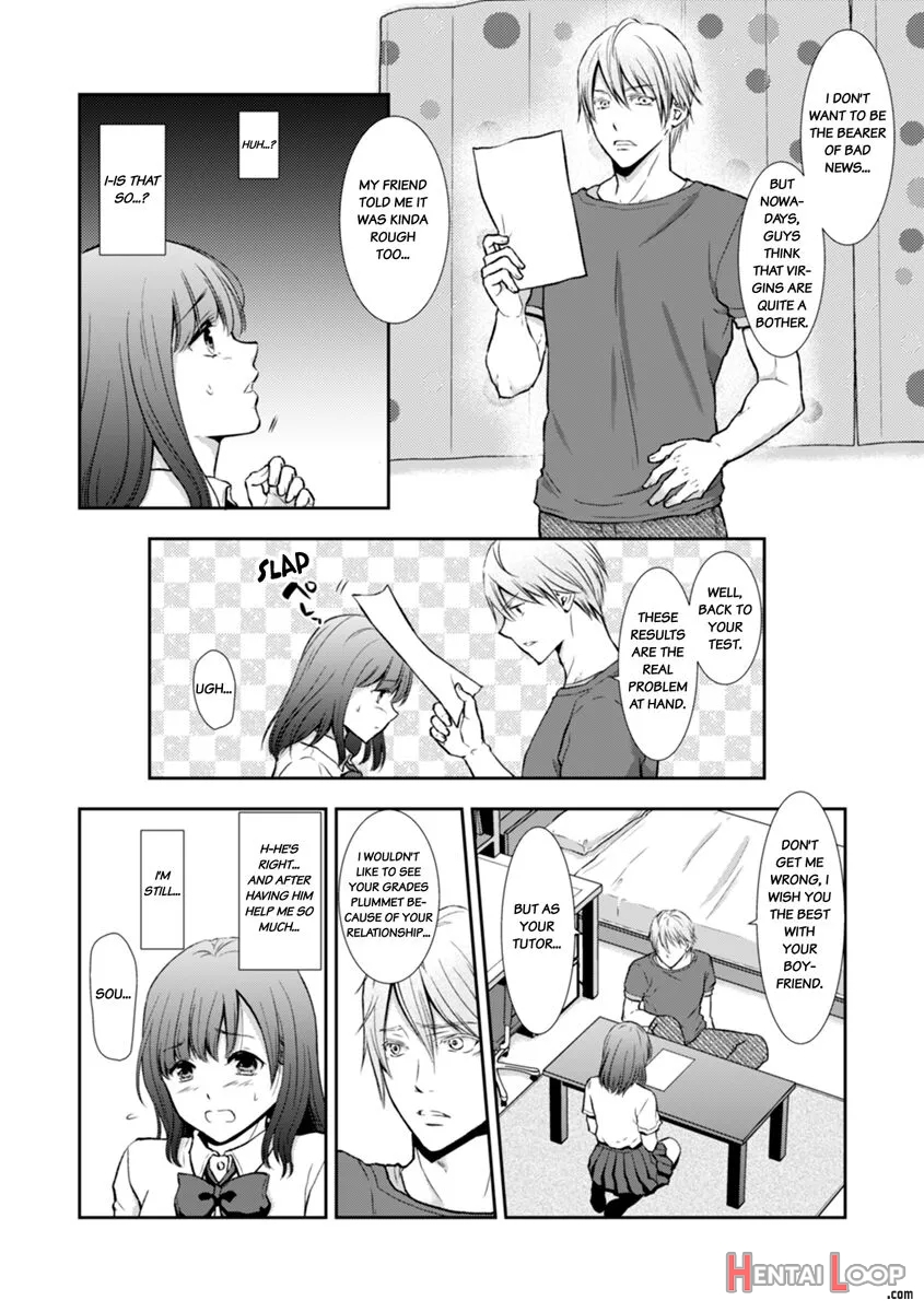 "sex No Benkyou Shiyokka?" Kareshi Ga Iru No Ni Itoko Kara Shojo Wo Ubaware Zecchou Shidou page 4