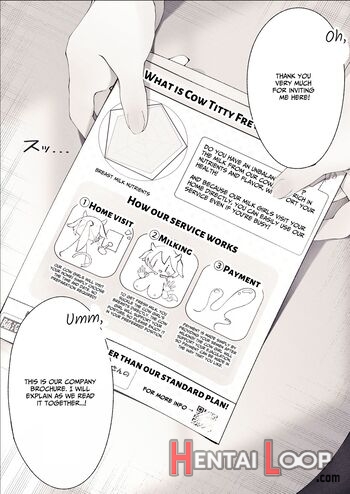 Shinjin Ushi Musume No Dokidoki Oppai Milk Houmon Hanbai! page 4