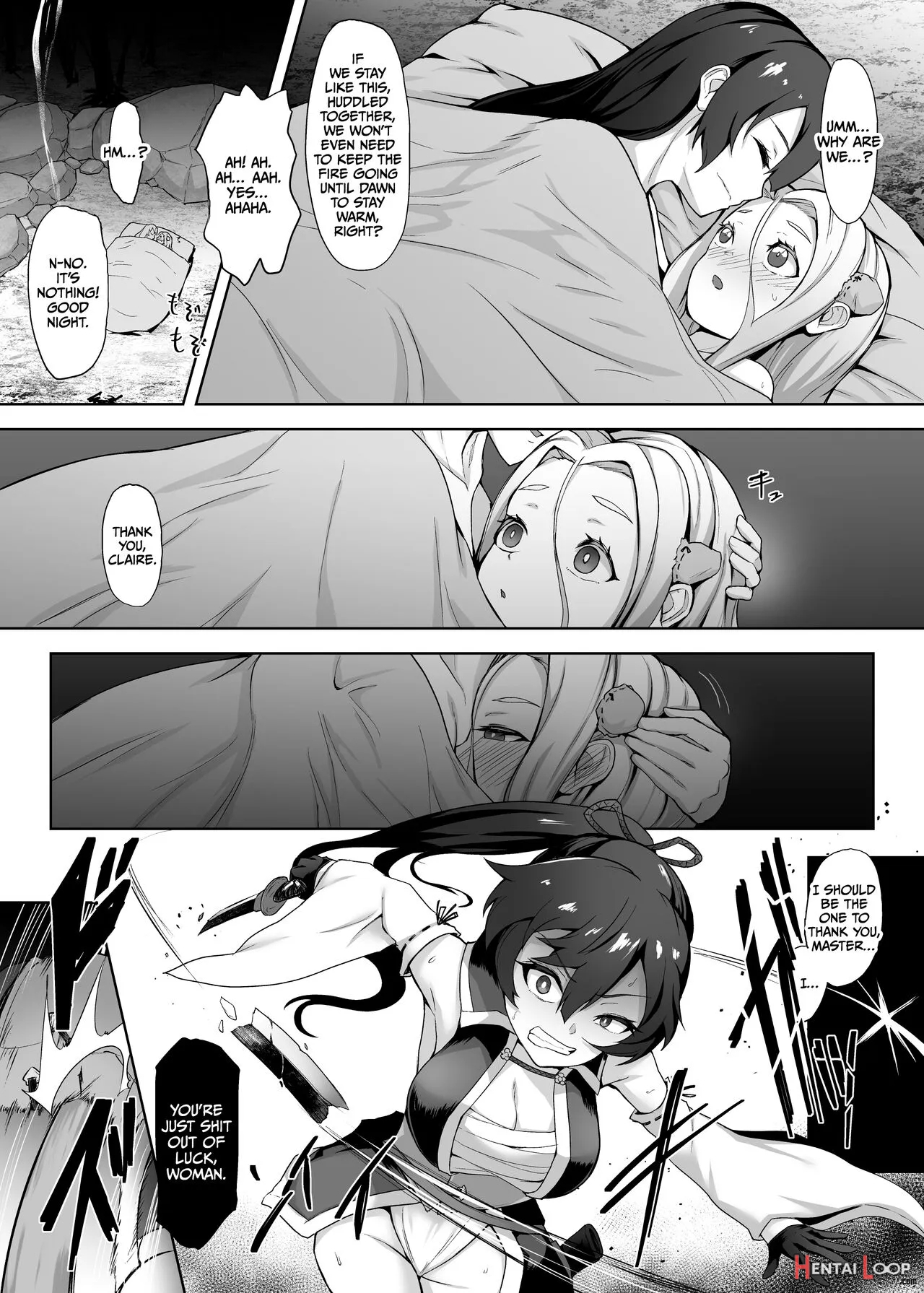 Tsuyoku Yasashii Onna Samurai, Futanari Ni Kaerare Tasuketa Musume Ni Level Drain Sareryoku De Nejifuserare Kyousei Shasei page 10