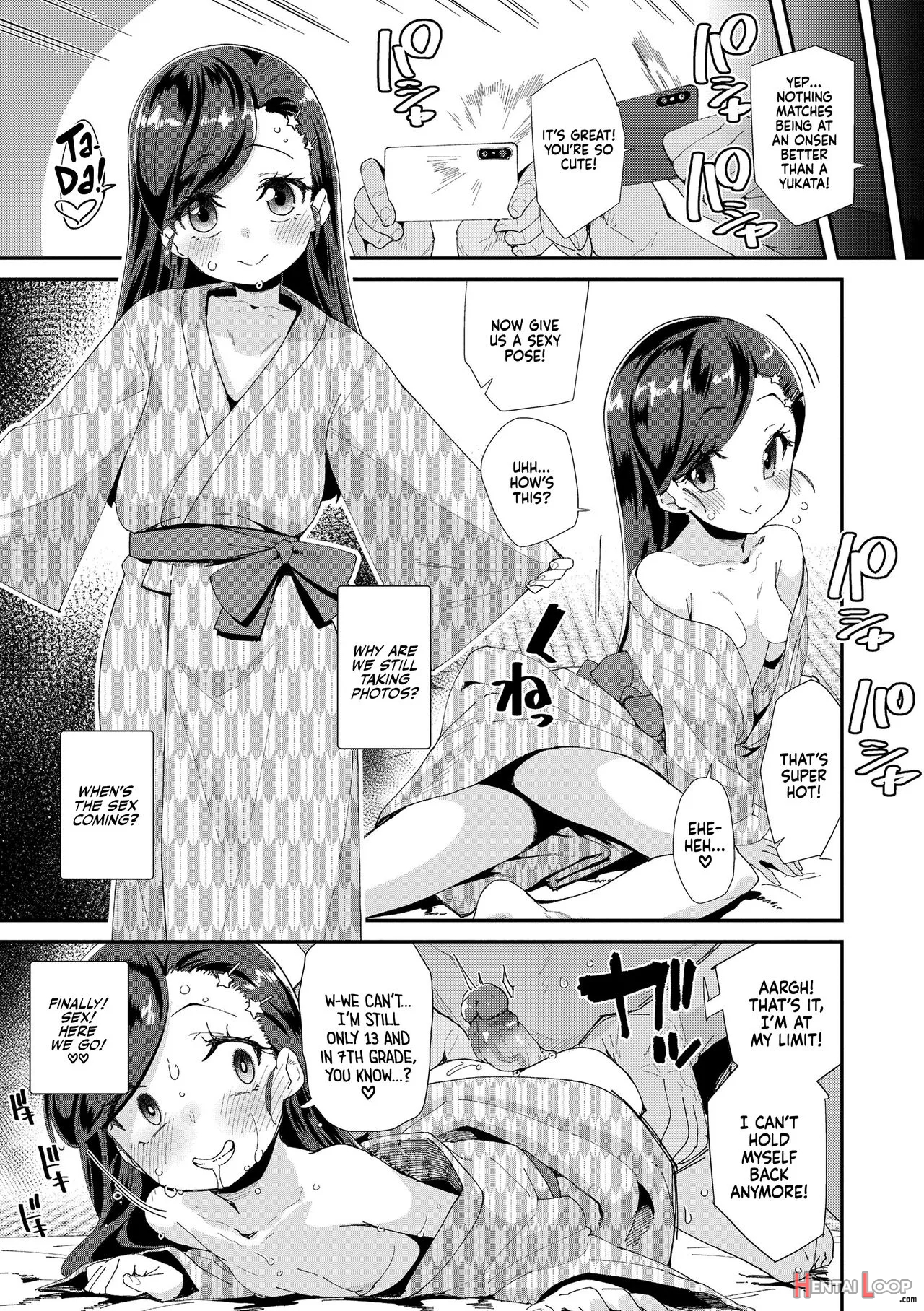 Uraaka Yatteru Nonomi-chan -koshitsu Onsen Dosukebe Gasshuku- - Decensored page 9