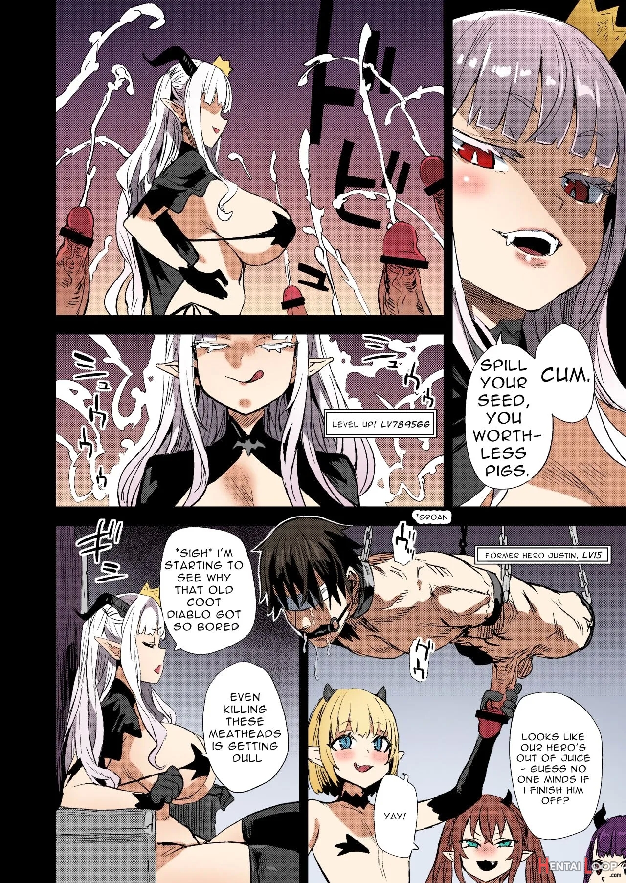 Victimgirlsr Succubus Joou Vs Zako Goblin - Colorized page 5