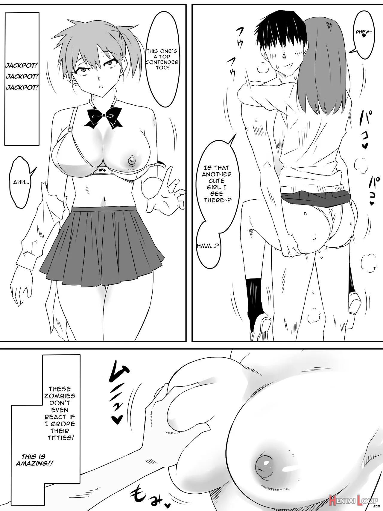 Zombie Harem Life ~antibogi No Ore To Bakunyuu Zombie~ 3 page 12