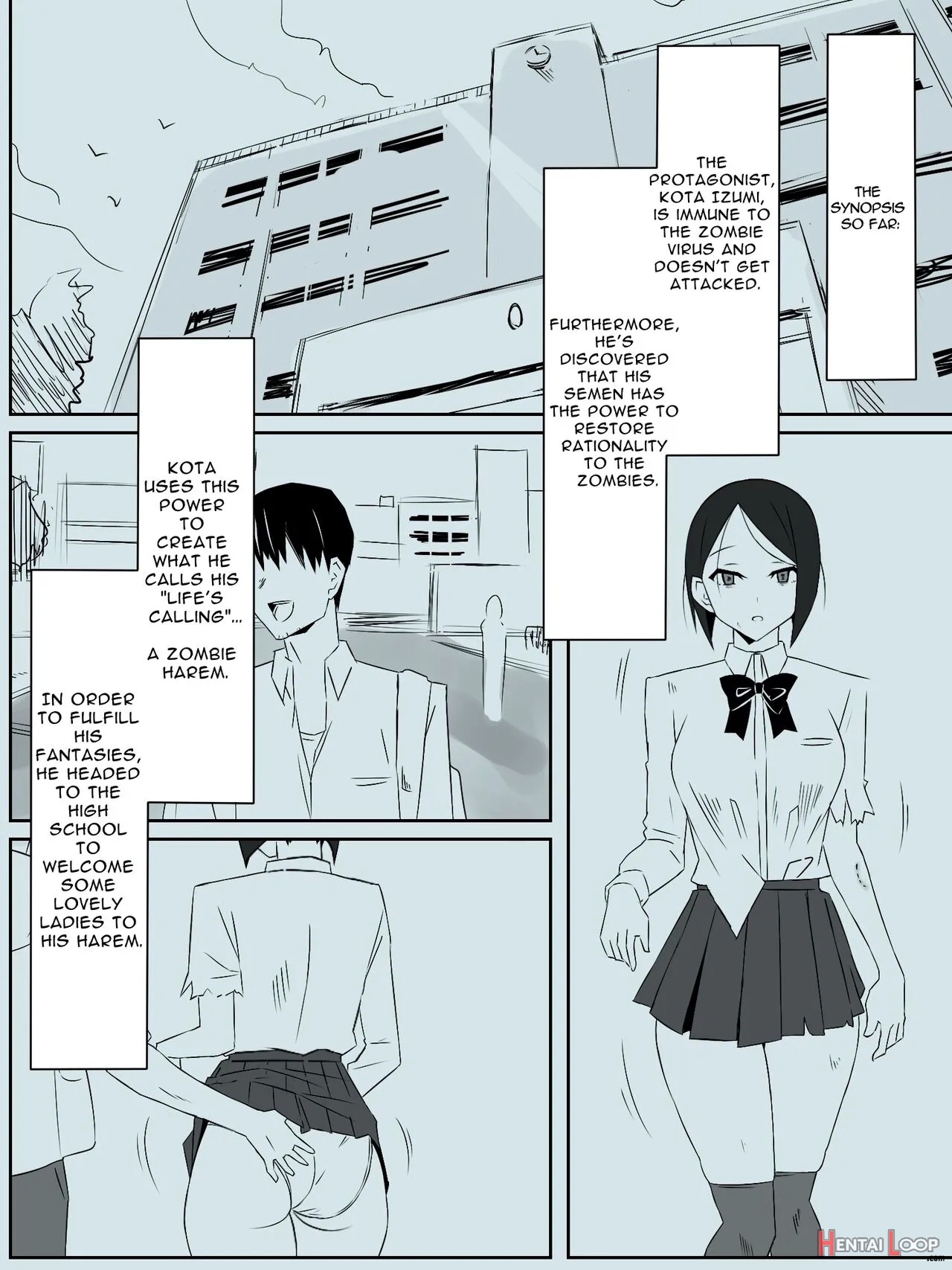 Zombie Harem Life ~antibogi No Ore To Bakunyuu Zombie~ 3 page 2