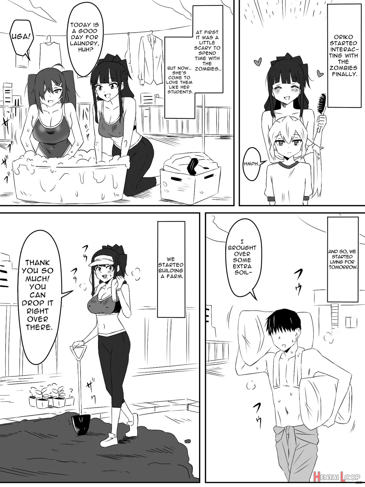 Zombie Harem Life ~antibogi No Ore To Bakunyuu Zombie~ 3 page 46