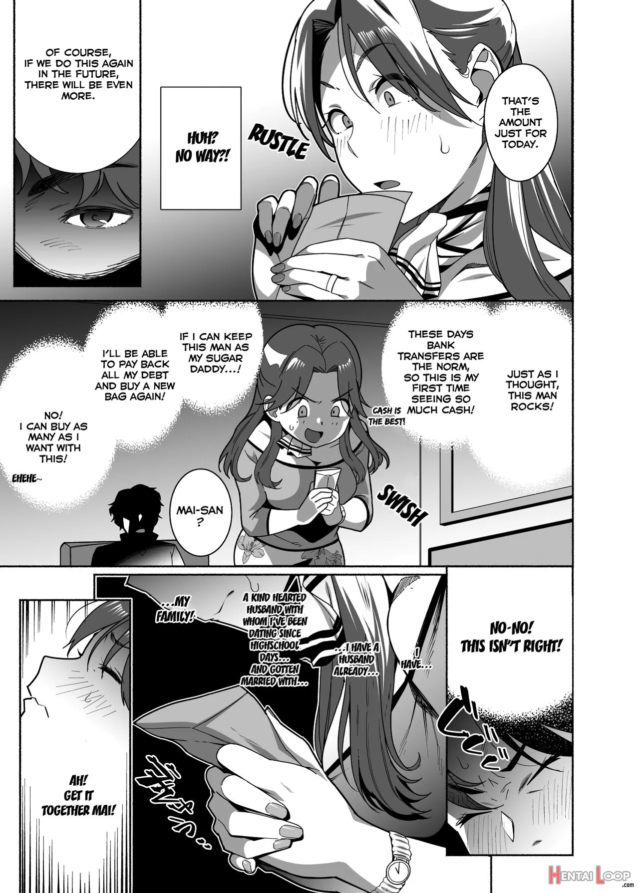 Hitozuma Pet ~hitozuma Ga Papakatsu Sex Ni Hamari Otto Kounin De Otoko-tachi No Pet Ni Naru Hanashi~ Zenpen page 6