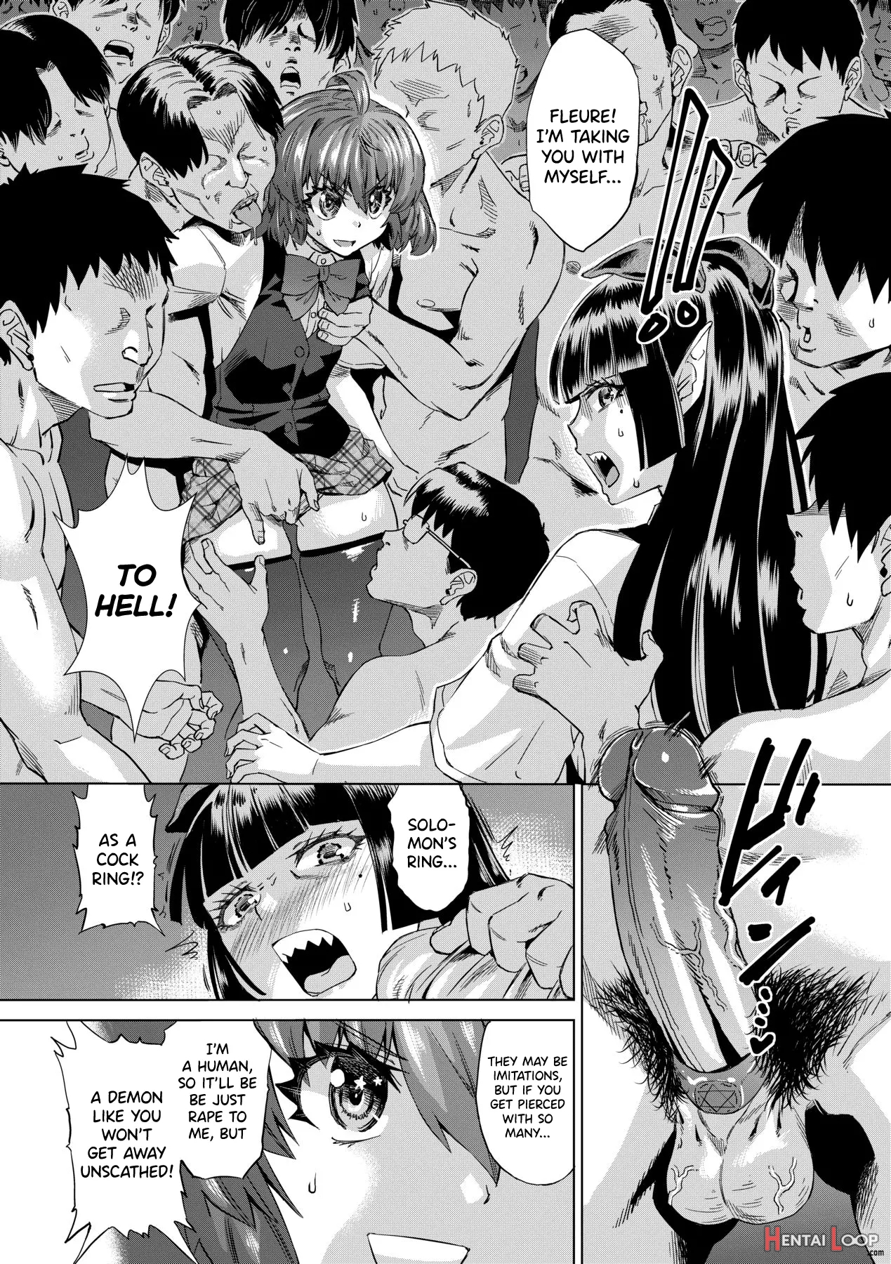 Jagan No Saimin Inryoku De Seitokai Les Joshi-tachi No Shojo O Kyousei Rape!! - Decensored page 132