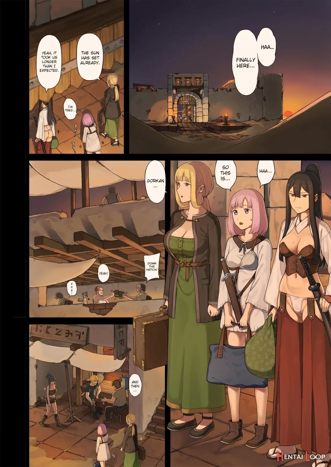 Onna Boukensha-tachi Ga Sabaku No Oasis Ni Tachiyoru To... page 7