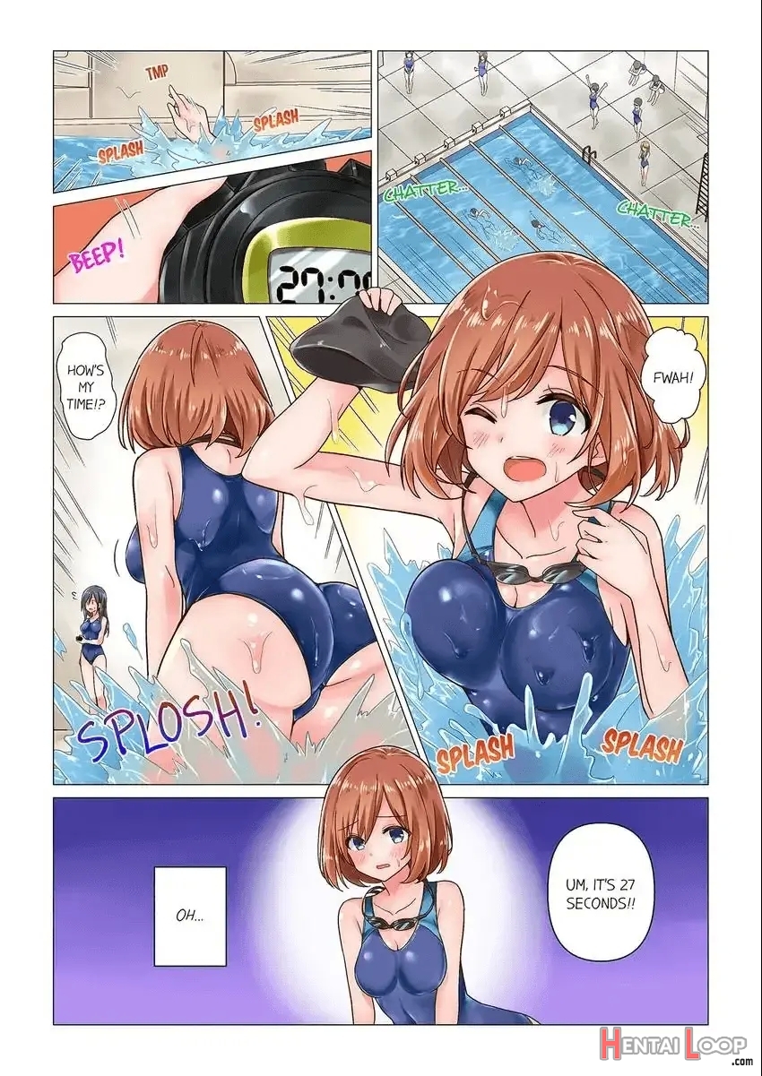 Sakki Massāji-chū Ni Tadesho?～ Suiei Joshi Wa Ecchina Shigeki Ni Yowasugite 1-3 page 2