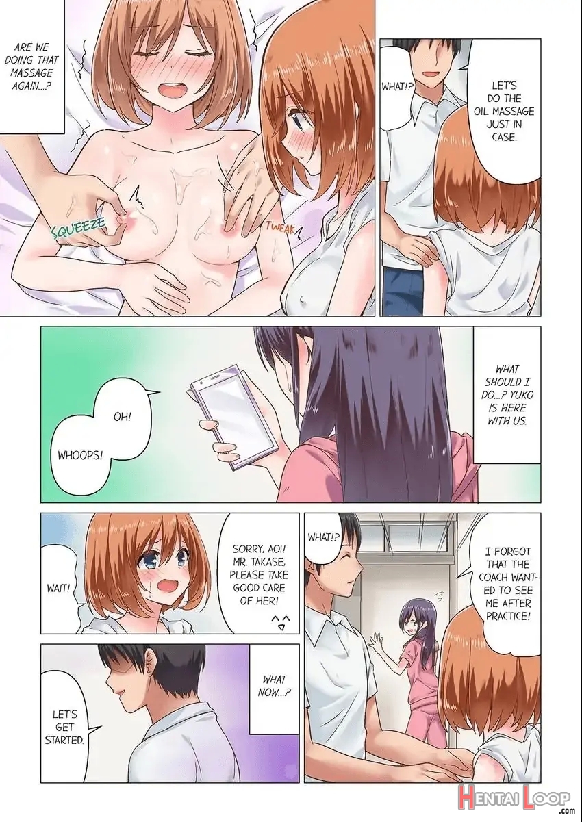 Sakki Massāji-chū Ni Tadesho?～ Suiei Joshi Wa Ecchina Shigeki Ni Yowasugite 1-3 page 32