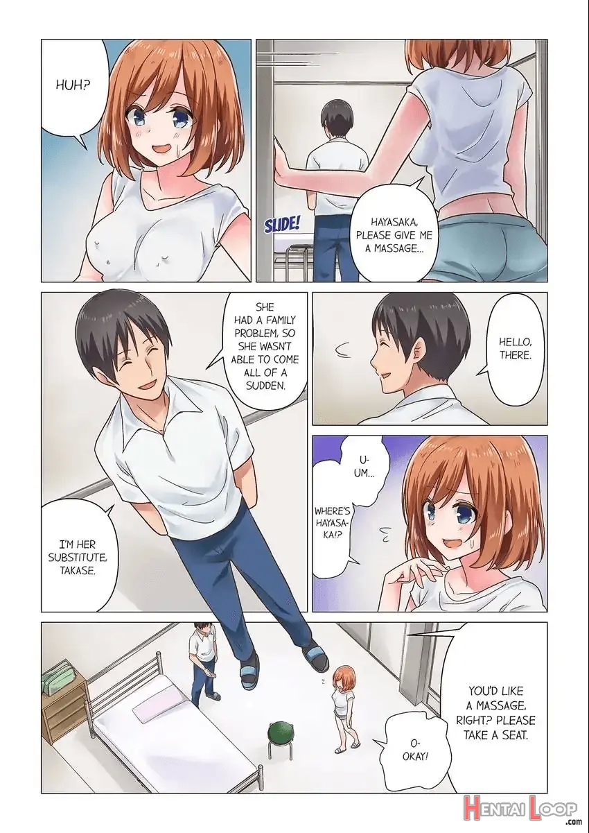 Sakki Massāji-chū Ni Tadesho?～ Suiei Joshi Wa Ecchina Shigeki Ni Yowasugite 1-3 page 5